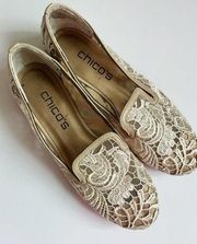 Chico’s • Cream Lace Detail Flats