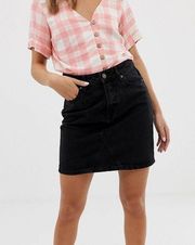 New Look Black Denim Skirt