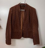 Vintage  Corduroy Short Brown Jacket