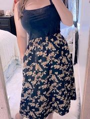 BonWorth vintage floral maxi skirt size medium