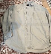 Gap Khaki Oversized Shirt Jacket