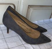 Old Navy  Gray Suede Kitten Heels