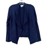 Caslon Navy Blue Open Front Cardigan Sz PS