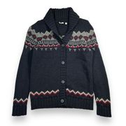 Uniqlo‎ Wool Blend Fairisle Cardigan Sweater Womens Large