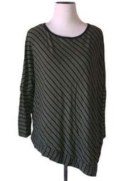 Ella moss small asymmetrical‎ striped top