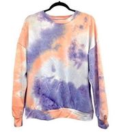 SheIn  Women’s Tie Dye Crewneck Long Sleeve Soft Sweatshirt Size Small