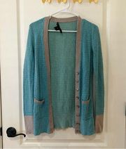 MARC BY MARC JACOBS marled‎ teal cardigan