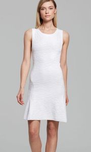 Nikayla Mega White Jacquard Knit Dress
