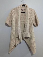 Assymetric wool blend cardigan size Small