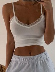 White Lace Tank Top