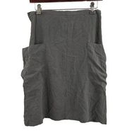 LAMade Grey A Line Pocket Skirt New