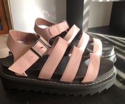 Pink  Platform Sandals