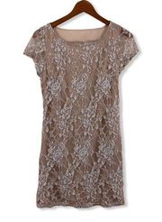 Moon Collection Lace V Back Dress Small