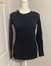 Isabel Marant Etoile Sz 36 Wool Blend Pullover Long Sleeve Indigo Blue Sweater