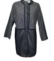 Lululemon Cocoon Car Coat Jacket Shine Dot Black Diamond Jacquard Space Dye XS