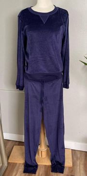 Honeydew Purple Velour Matching Set