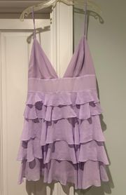 Roxanne Mini Dress In Lilac