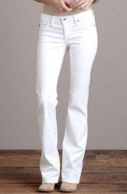 AG Adriano Goldschmied White Boot Cut Jeans 29 X 29.5