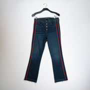 Veronica Beard Carolyn 10" Baby Boot Flare Crop High Rise Midnight Wash Jeans 29