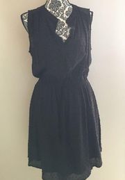 🎉 Black Bobeau mini dress size medium gently used