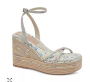 Dolce Vita Elvia Ankle Strap Espadrille Platform Wedge Sandals Size 9