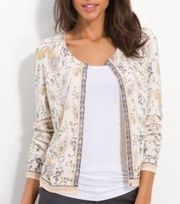 Lucky Brand  paisley cardigan