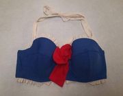 Hot Topic Size XL Blue Sailor Bikini Top Boudoir