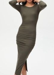 New. Michael Stars black ruched dress. XS. Retails $129