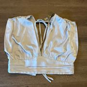 Boutique NWT silk crop top