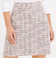 Ann Taylor Multicolor Tweed Shift Skirt Size 12