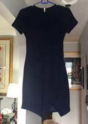 HMS Navy Blue Fitted Knit Dress Sz M