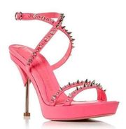 Alexander McQueen Pumps, Sandal Neon Pink/ Silver Size 36 New in Box Retail $950