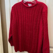 Bobbie brooks roll collar sweater large