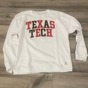 Texas Tech University Red Raiders White Crew Neck womens size medium