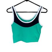 Lou & Grey Green Navy Sports Bra