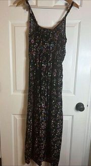 Women’s New Look 1X Floral Maxi Dress Spaghetti Strap Summer Spring