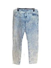 Vanilla Star Stonewash Slim Straight Leg Jeans Blue Size 15 Retro Coastal Junior