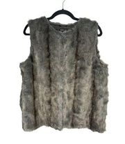 Topshop Faux Fur Brown Vest - Women’s 8