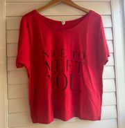 Blank Space Official Taylor Swift Merch Red Shirt