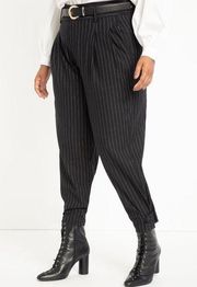 NWT Eloquii Pin Stripe Ankle Tab Pants