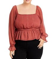 WAYF Dakota Peplum Top