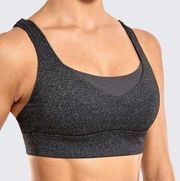 NWT CRZ YOGA High Impact Convertible Racerback Padded Wire-free Sports Bra