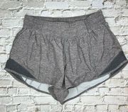 Lululemon Hotty Hot Shorts Size 6 Gray High Rise 2.5"