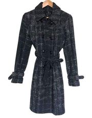 Collection by Gallery | Charcoal Gray Wool Blend Pea Coat | XS