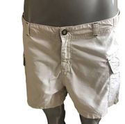 Horny Toad Cream Cotton Nylon Hiking Shorts Women's Size 8