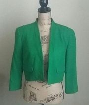 Green Cropped Jacket