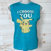 Pokémon Sleeveless Crew Neck Graphic T Shirt