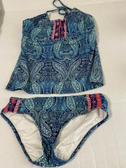 two piece bathing suit Size S