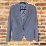 Aqua Gray Single Button Blazer Jacket Women's Size 8