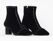 NWT Rebecca Minkoff Women’s Black Suede Studded Ankle Boots Size 7.5